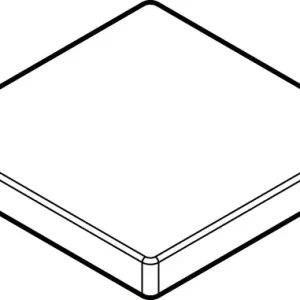 Couvercle Axor Universal Rectancular Chromé Solde